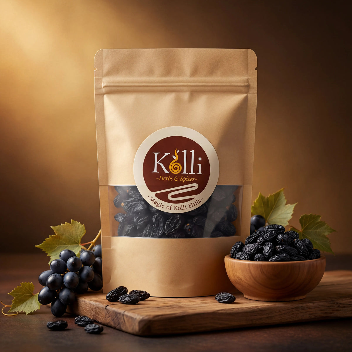 Black Dry Grapes